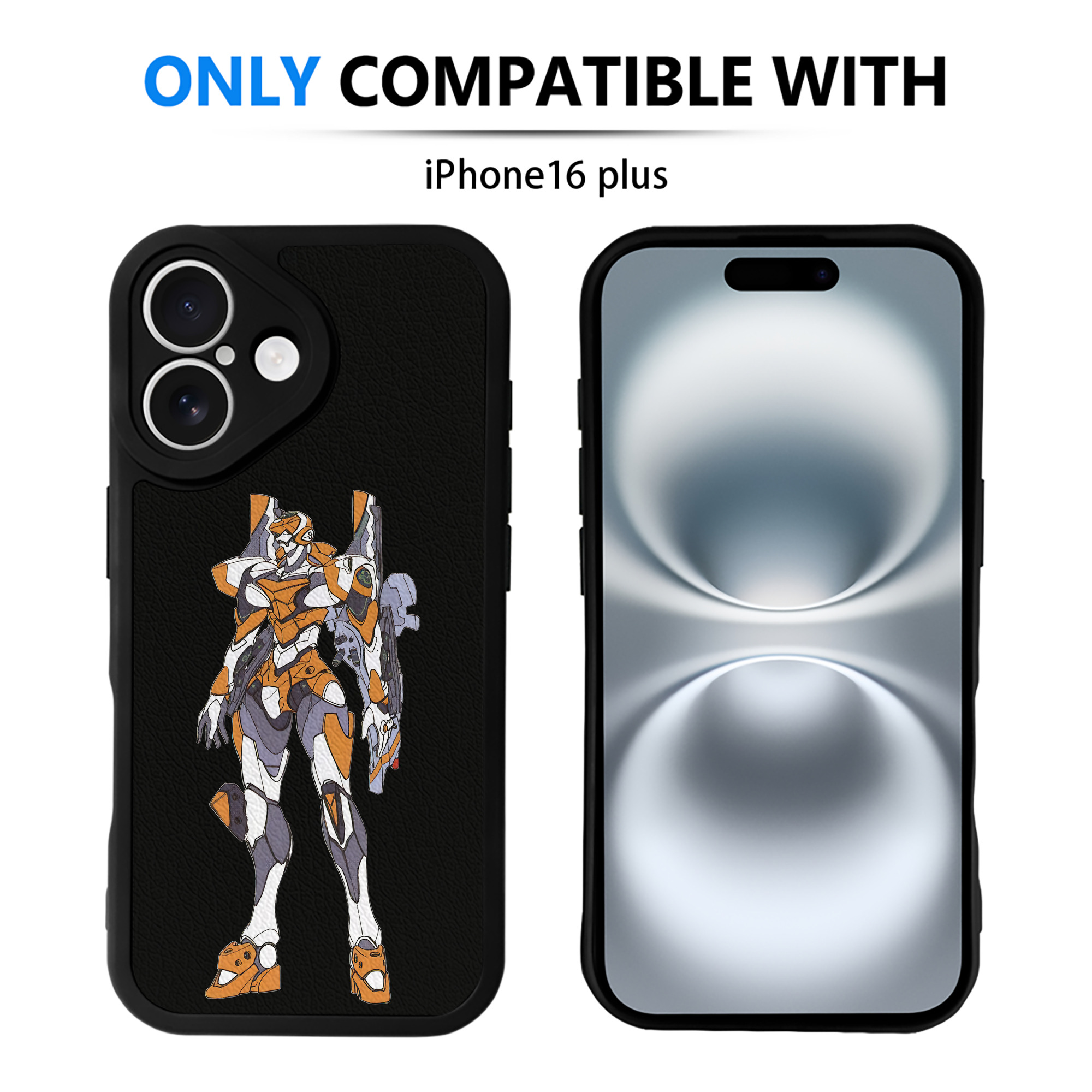 （画像用） EVA 新世紀エヴァンゲリオン 【iPhone 16シリーズ対応】シリコンスマホケース（レザー調） 材質：シリコン